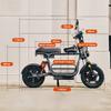 City Shopping 1500W Elektrofahrzeug DX5 für Erwachsene – 55 km/h, 72 km Reichweite, 15" Räder, 48V 15,6Ah Akku, NFC