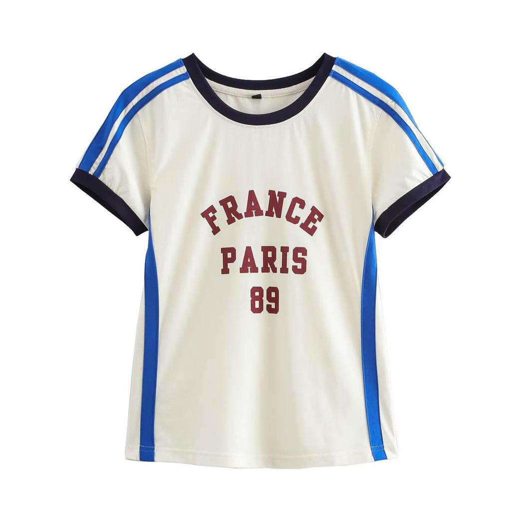 Women's 2022 Summer Fashion Printed Round Neck Short-Sleeve T-Shirt