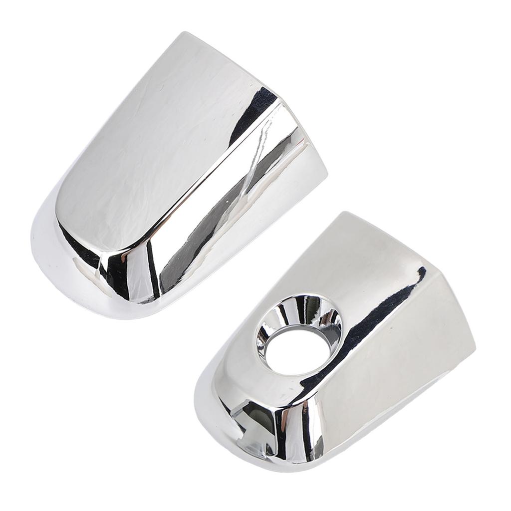 Pair of Chrome Front Door Out Side Handle Cover 5716A065 Exterior Door Handle Cap with Key Hole for