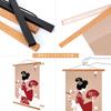 Benjia Tapestry Rod Magnet Natural Wood B0 Poster Frame Width 140cm Tenugui Poster Hanger Furoshiki Noren Rod Namie Amuro Wall Hanging Poster Interior