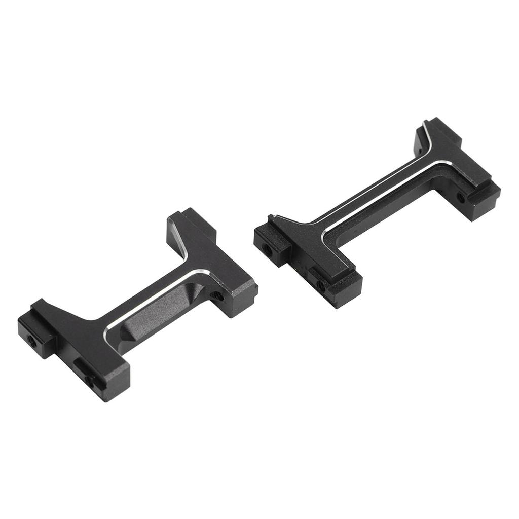 Aluminum Front and Rear Bumper Mounts Set RC Bumper Mount for TRX4M 1 18 RC Crawler Black