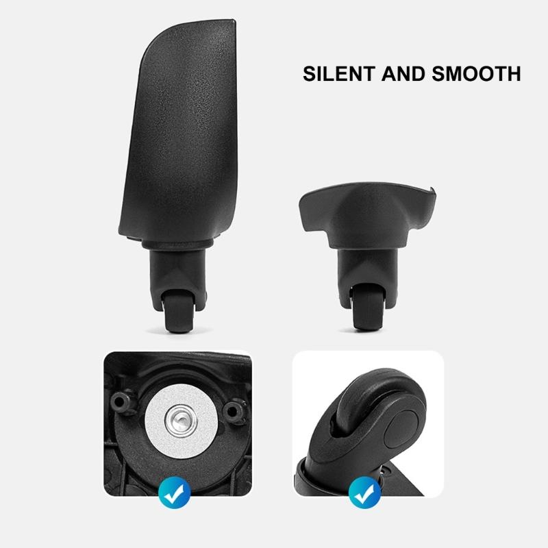 Luggage Replacement Wheels 4Pcs Suitcase Replacement Wheels Wear Resistant Luggage Wheels for Most Suitcase Repair