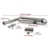 35mm Exhaust Muffler Silencer and Head Pipe for 150cc 200cc 250cc Vertical Engine Dirt Pit Bike Scooter Motorcycle Motorbike St
