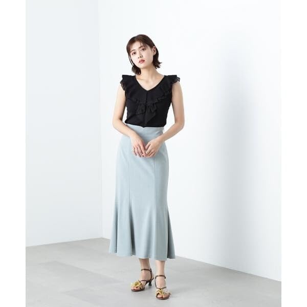 [JILL by JILL STUART] [Pre-order: Expected arrival: Late March - Early April] Ruffled Frill Knit