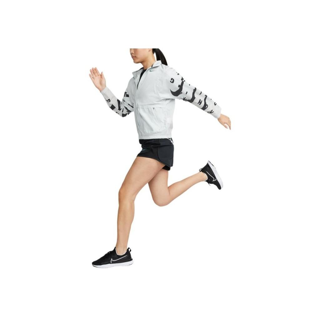 Nike Therma-FIT Run Division Logo Print Zip-Up Collar Jacket Women Jacket Light-Silver DX0326-034