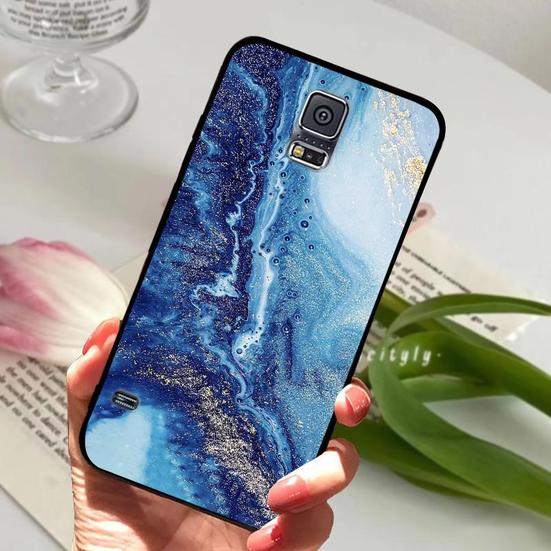 Für Samsung Galaxy S5 Hülle S 5 I9600 SM-G900F Niedliche Bemalte Silikon-Rückabdeckung Für Samsung S5 Hüllen G9006V Schutzhülle