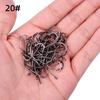 Saltwater Fishing Barbed Offset Circle Hooks with Eyelet Ring for Large Fish
