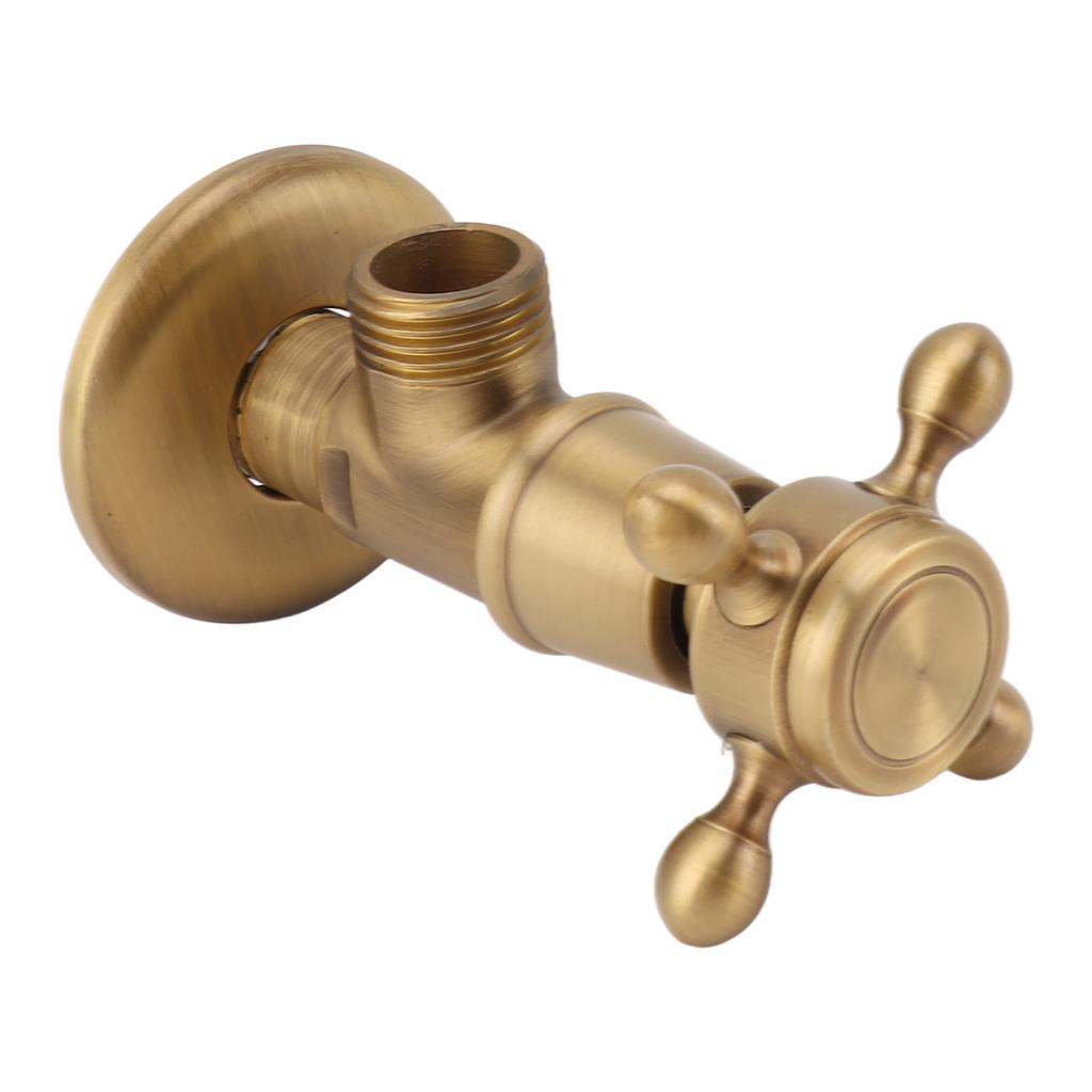 Brass Angle Stop Valve Retro Thickened Cold Hot   Valve Explosion Proof Water Shut Off Valve