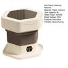 Faltbare tragbare Mini-Waschmaschine 8L Kompakte Waschmaschine für Unterwäsche Socken Babykleidung Halbautomatische Waschmaschine für Wohnheim Wohnmobil Reisen & Klein