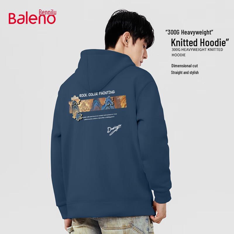 

Baleno Men s American Retro Oversized Animal Print Hooded Sweatshirt 4XL