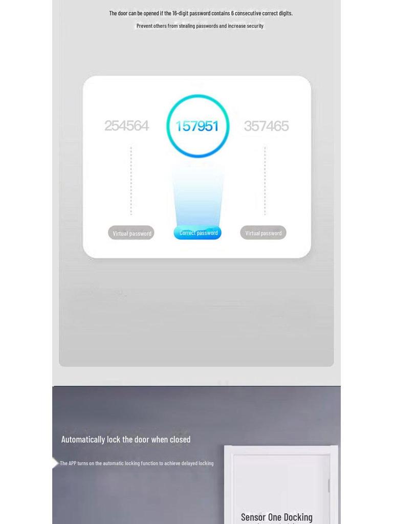 Smart WiFi Graffiti Lock: Electronic Deadbolt for Wooden Doors with Fingerprint, Key Card, and Password Access
