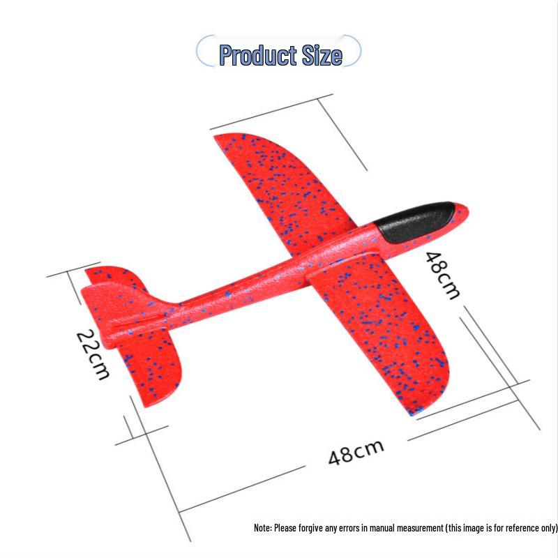 Upgraded Foam Hand-Thrown Glider - Lightweight Model Airplane for Outdoor Play