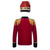 Boys Long Sleeve Tassels Shoulder Gold Braid Adorned Tops Hat Drum Trumpet Team Honor Guard Costume
