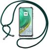 Phone Case - eFConnection - Xiaomi Mi 10t Pro - Soft - Shockproof - Midnight Green Cord