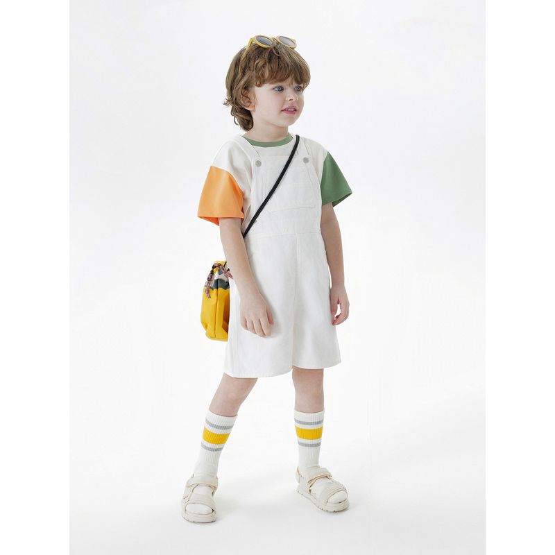 Mark Jenny Boys and Girls Pure Cotton Denim Overalls Shorts Baby Pants 2026 Summer New Style 550652