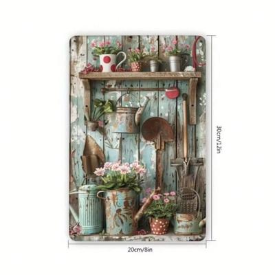 Retro Metal Wall Art Home Decor 20x30cm
