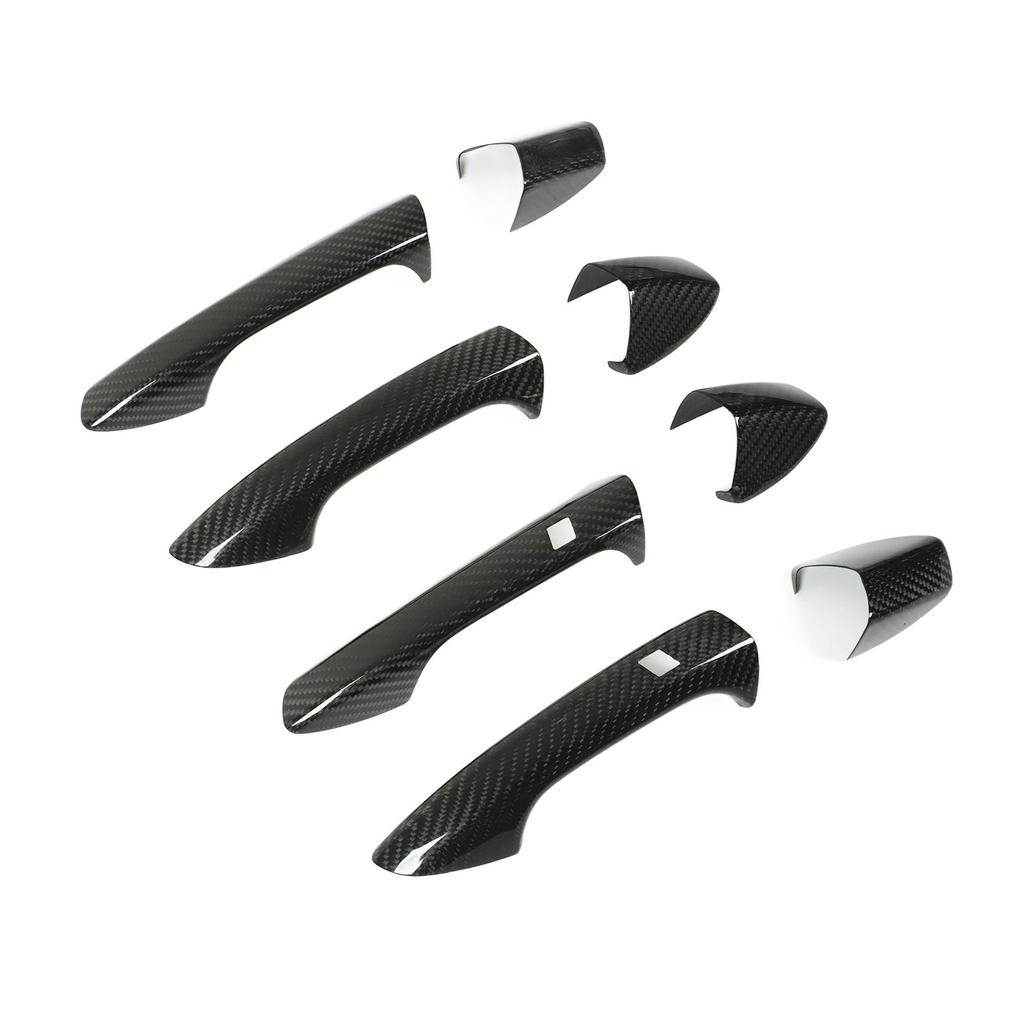 Zewnętrzna osłona klamki drzwiowej z prawdziwego włókna węglowego, zamiennik dla Mercedesa?Benz W204 W212 W218 W207