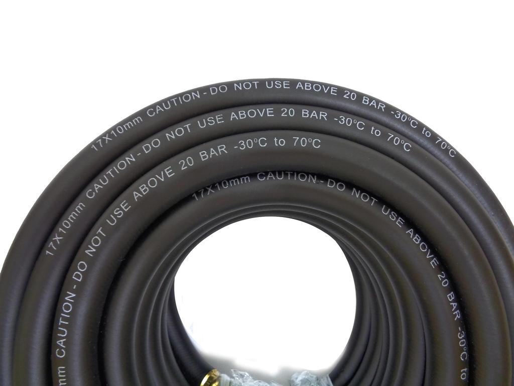 15m Air Hose with Quick Coupler, Inner Diameter 10mm, Outer Diameter 17mm, for Professional Tire Shops, Air Compressor Accessories
