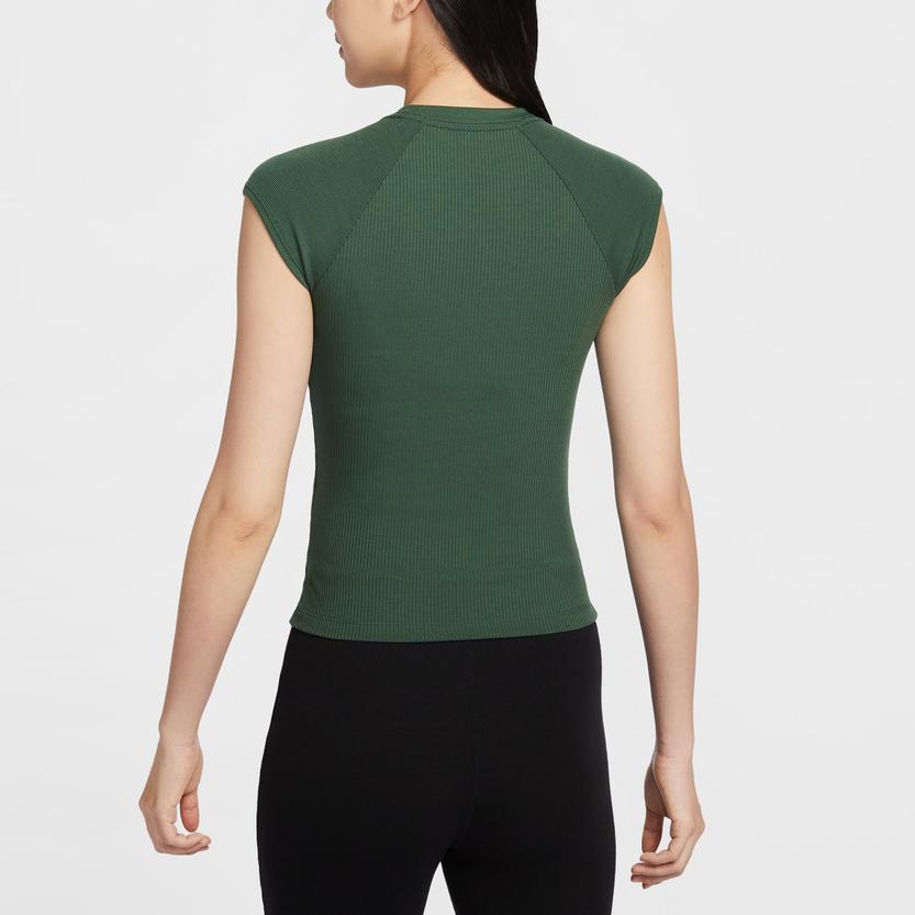 Nike As W Nsw Chill Knit Rib Solid Color Pullover Round Neck Sleeveless T-Shirt Women Tops IF0243323