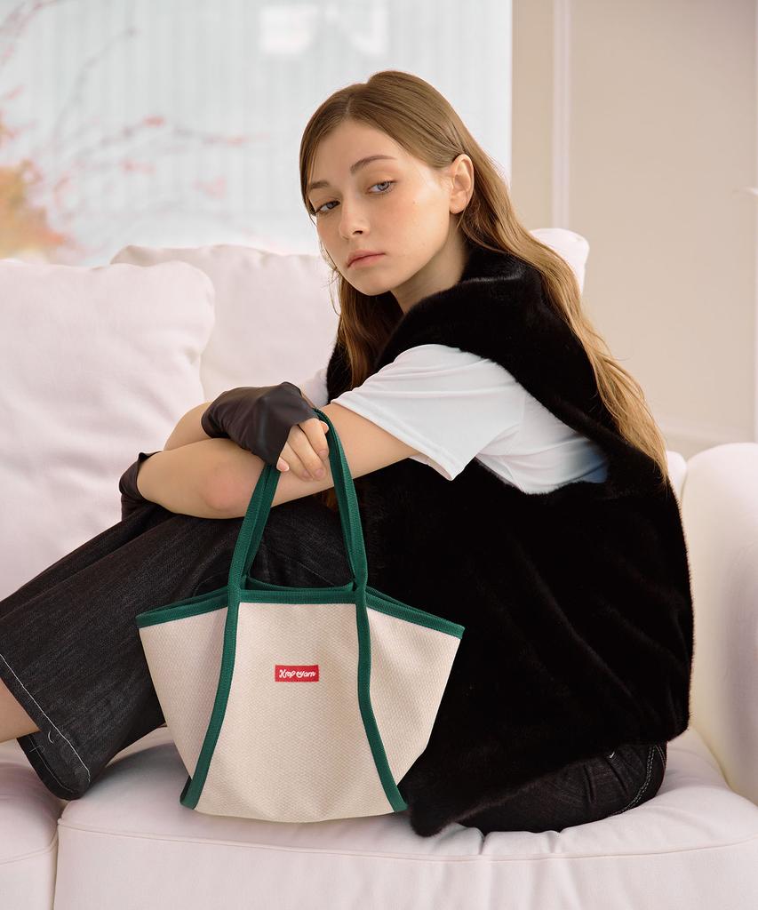 Krafyarn 2-Way Tote Bag Crossbody Bag Small Logo