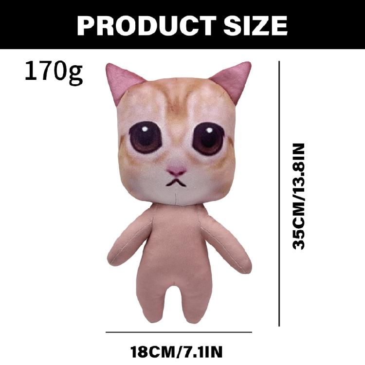 Animals Plush Throw Pillow Felines Stuffed Toy El Gato Animals Plush for Relaxation and Playing Stuffed Animals Doll