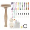 Wooden Darning Supplies DIY Kits Darning Mushroom Patching Tool Pant Clothes Socks Bag Home Sewing Wood Mending Device