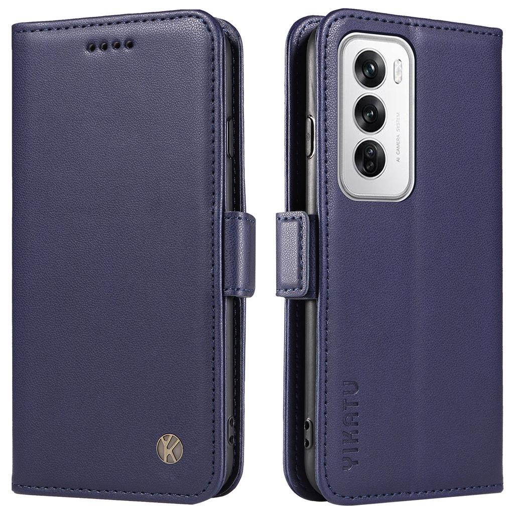 For Oppo Reno12 5G (Global) Case Magnetic Side Clasps Leather Wallet Phone Cover