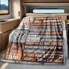 50Th Birthday Blanket Personalized Name Soft Comfortable Stylish Blanket Car Blanket Perfect For Travel Camping Outdoor Home Suitable For All Seasons