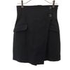 Lily Brown Linen Blend Wrap Shorts 1 Black Women Used