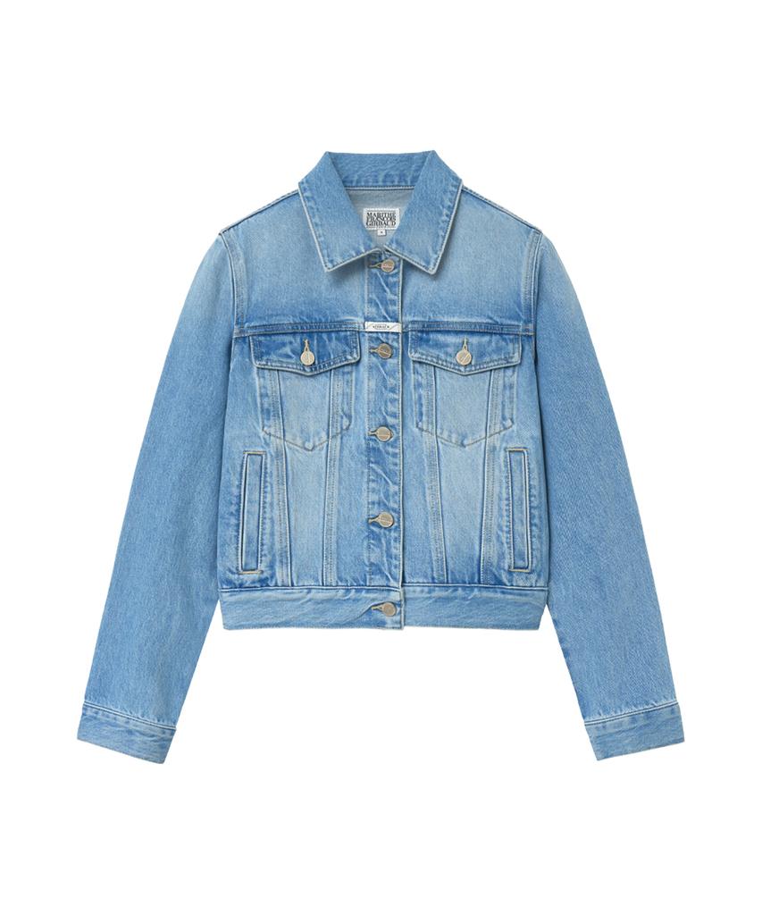 Marith + Franois Girbaud W Denim Trucker Jacket Light Blue