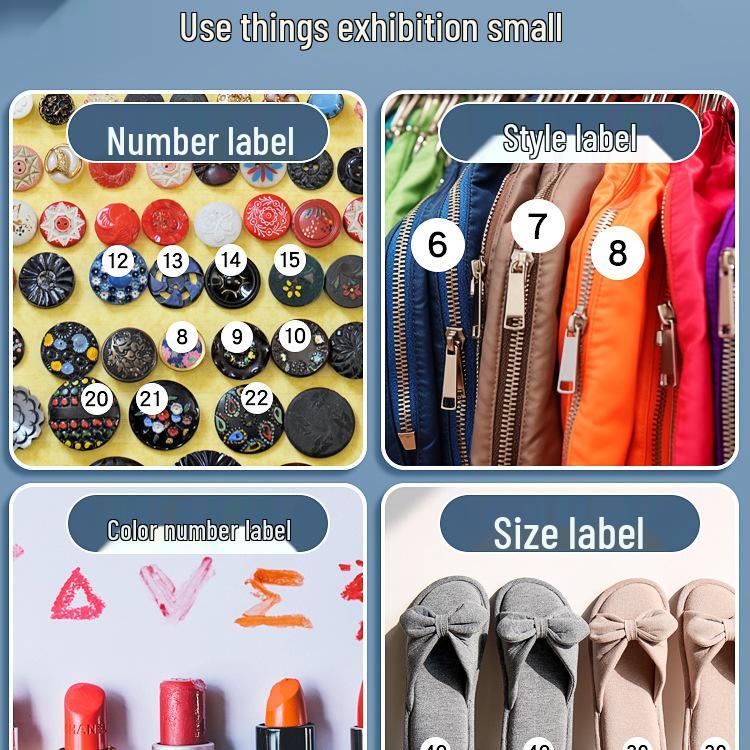 Self-Adhesive Small Round Number Stickers 1-100 for Handwritten Labels