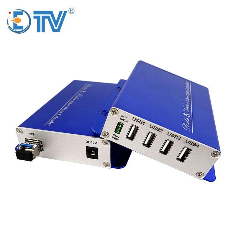ETVMFHD8104 4-Port USB 2.0 Fiber Optic Extender