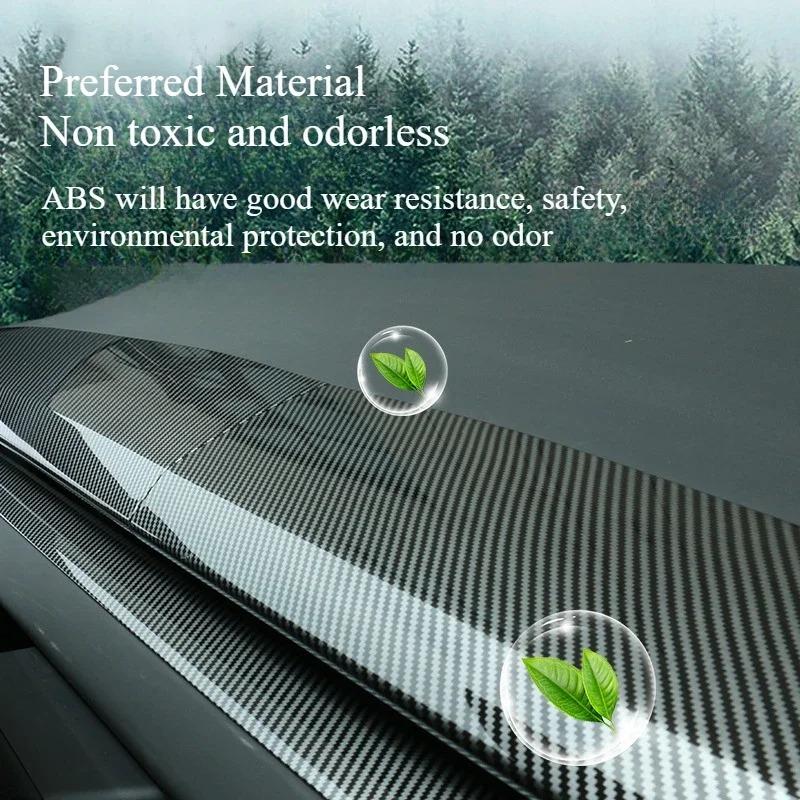 For Tesla Model Y Juniper 2025 Dashboard Trim Center Console Panel Sticker Cover Carbon Fiber ABS Decoration Car Accessories