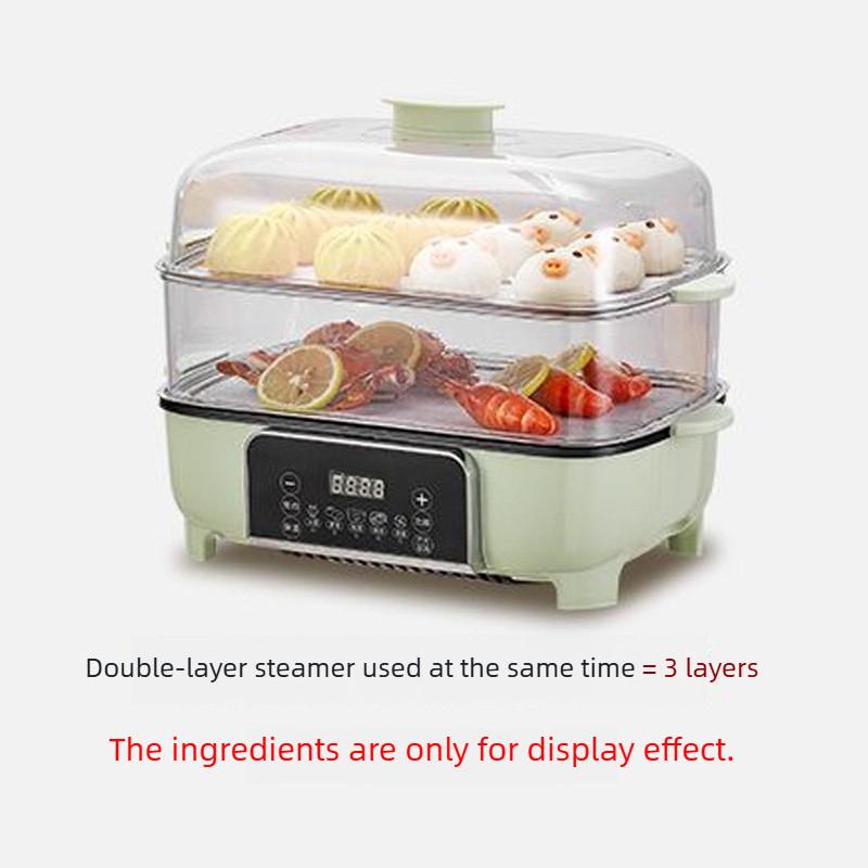 Multi functional Electric Steamer Four Layer Large Capacity Steam Pot Household Breakfast Automatic Power Off Steaming Box