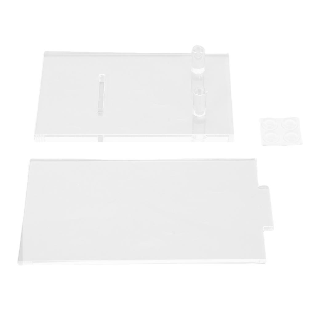 Acrylic Book Display Stand Holder Transparent Picture Frame Stand for Home Office Desktop Decoration