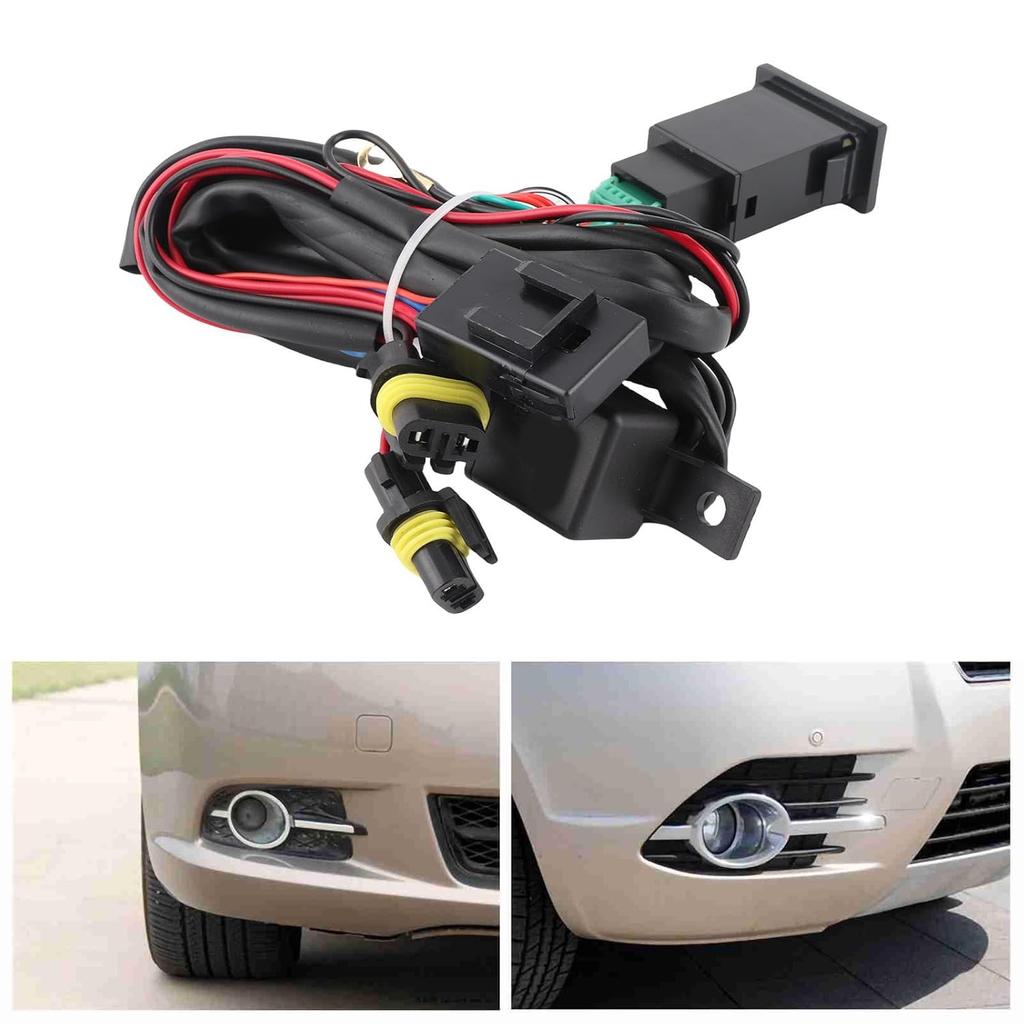 Estink 12V Car LED On/Off Control Switch Fog Light Lamp Wiring Harness Relay Kits