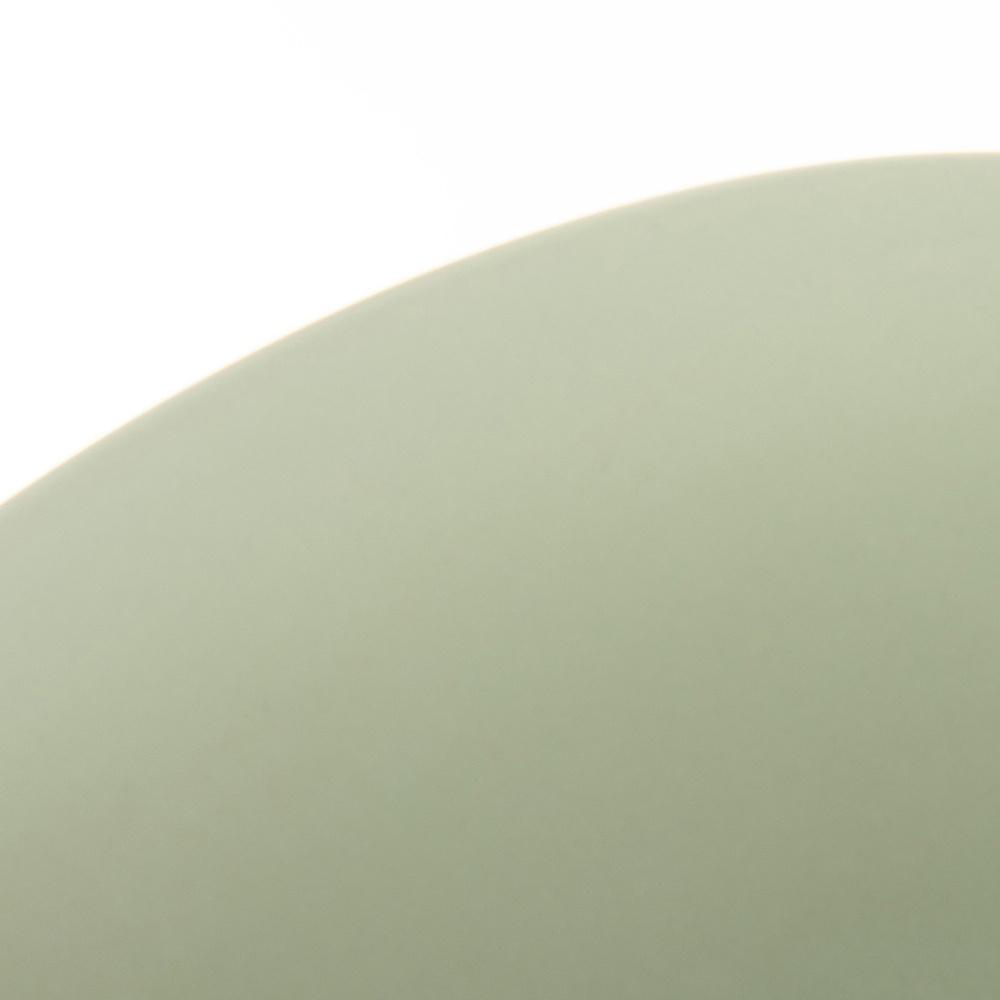 Large Flat Dinner Plate for Dinner, Ceramic, Green, 27 cm