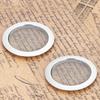 2PCS Resonator Guitar Sound Hole Cover Inserts Screen Metal for   Parts(Gold)