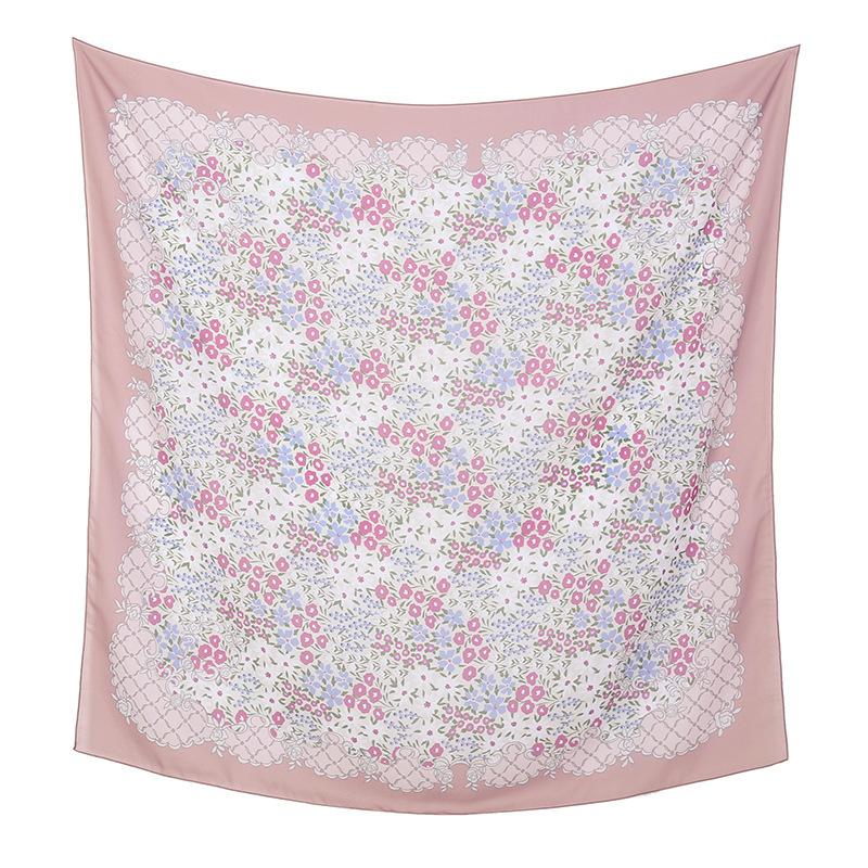 Autumn and winter hot-selling new floral printing large-size square scarf women's popular Malay women's headscarf