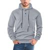Men's Spring/Autumn Casual Solid Color Loose Pullover Hoodie