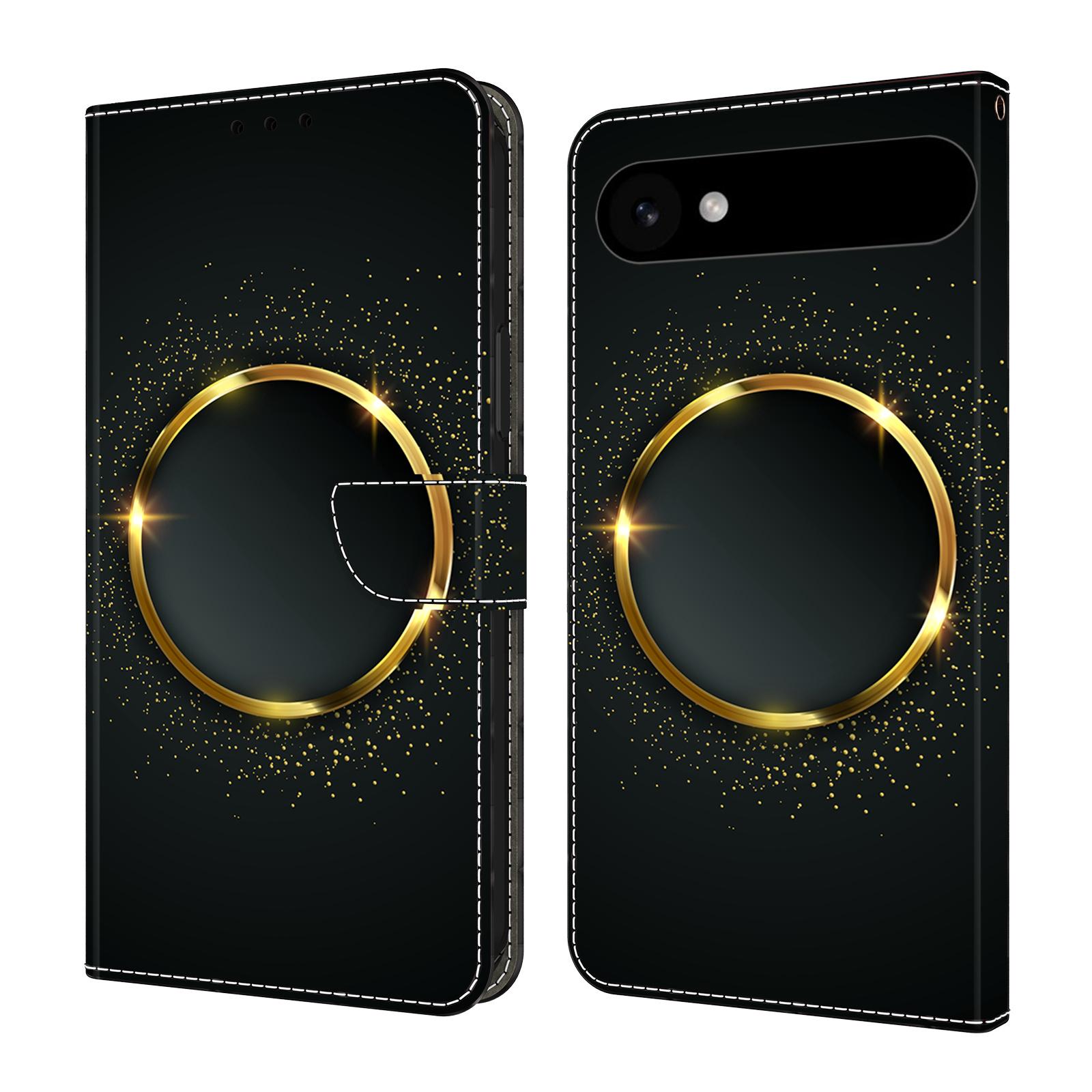 

Для iPhone 17 Air Чехол из ПУ кожи Кошелек Чехол для телефона с подставкой Gold Ring