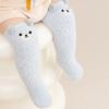Cartoon Plush Baby Boys Girls Socks Cute Bear Thigh High Socks for Infant Winter Thicken Warm Coral Fleece Kids Stockings