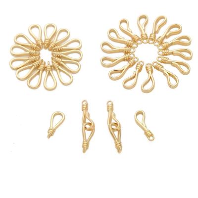 1Set/bag Copper Bracelet Necklace Buckle Fish Hook Shaped Closure Buckle For DIY Jewelry Making Craft Accessories