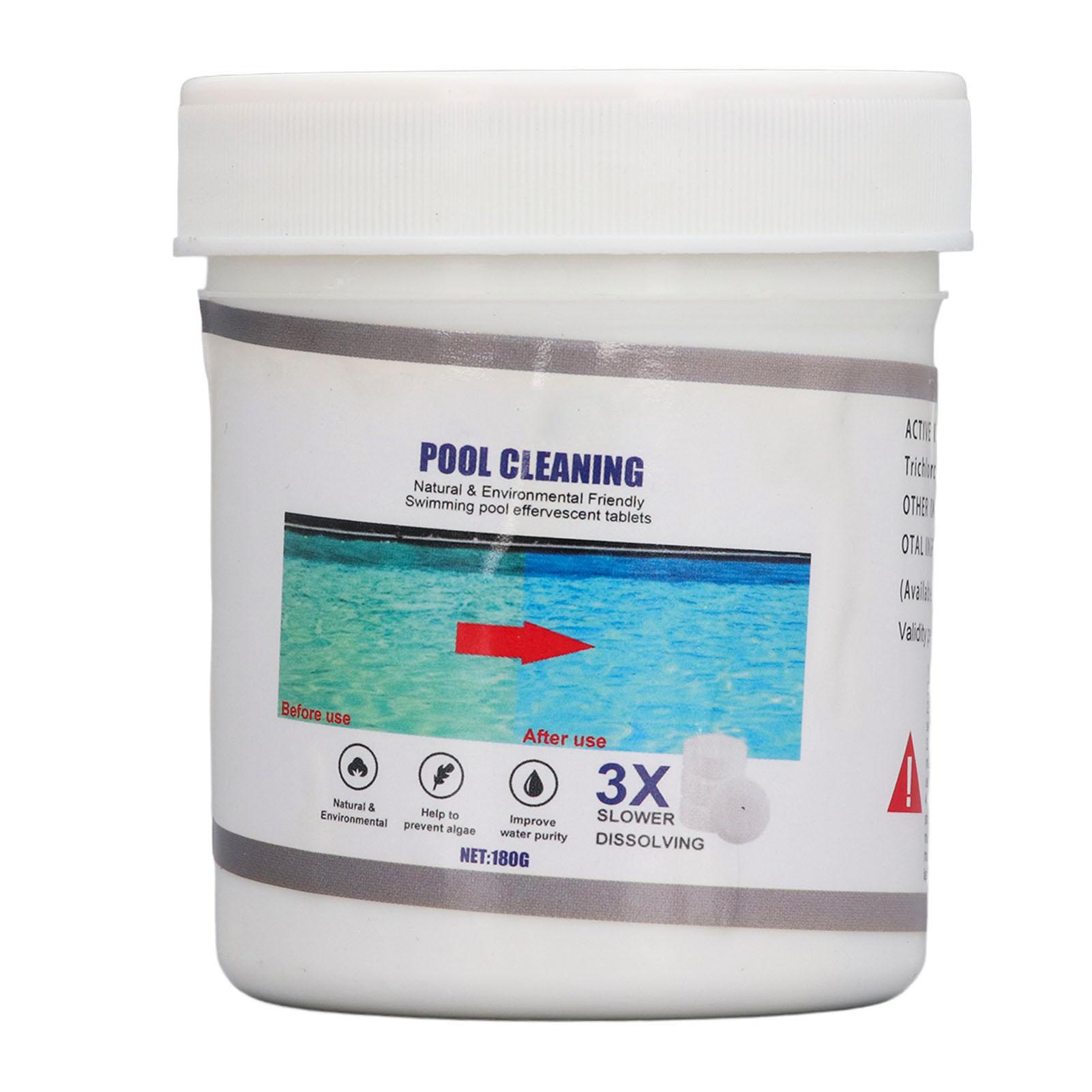 

2 бутылки шипучих таблеток для ухода за бассейном улучшают качество воды предотвращают рост водорослей медленно