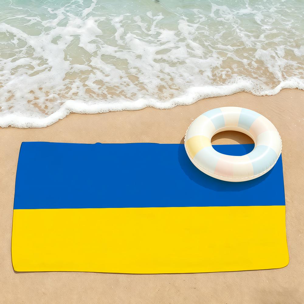 Nation U-Ukraine Flag Towel Drying Bath Towel Applicable To Light Swimming Camping Yoga Beach Out