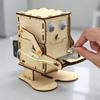 Wooden Assemble DIY Robot Eating Coin Model STEM Project Teaching Learning Science Experiment Education Learning Kit