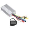 Electric Bike Brushless Motor Controller 36V 48V LCD Display 30A 12 Tube Controller with Battery Speed Display USB