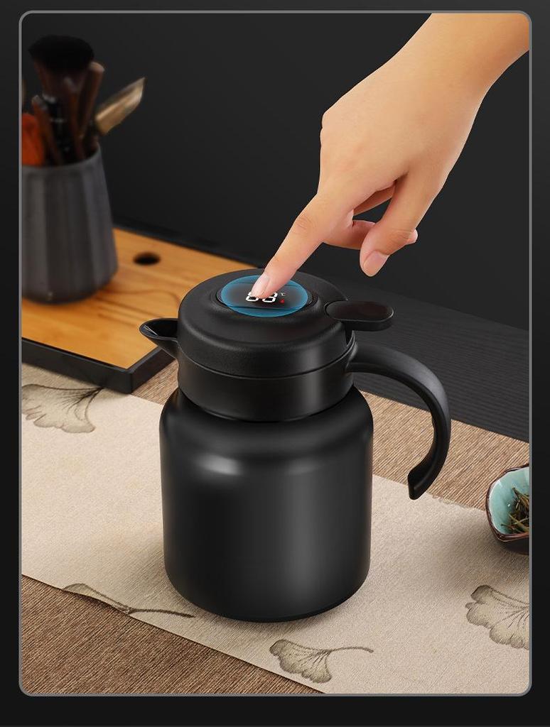Large Capacity Smart Insulated Tea Brewer - 304 Stainless Steel Stewing Pot for Home or Office Use