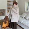 Medium and Long Cotton-padded Clothes, Winter New Korean Version Loose and Versatile Cotton-padded Clothes and Velvet Cotton-padded Jackets.