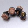 10pcs Replacement Pool Snooker Billiards 10mm Screw-on Table Cue Stick Tips